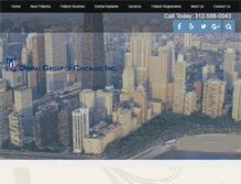 Tablet Screenshot of dentalgroupofchicago.com